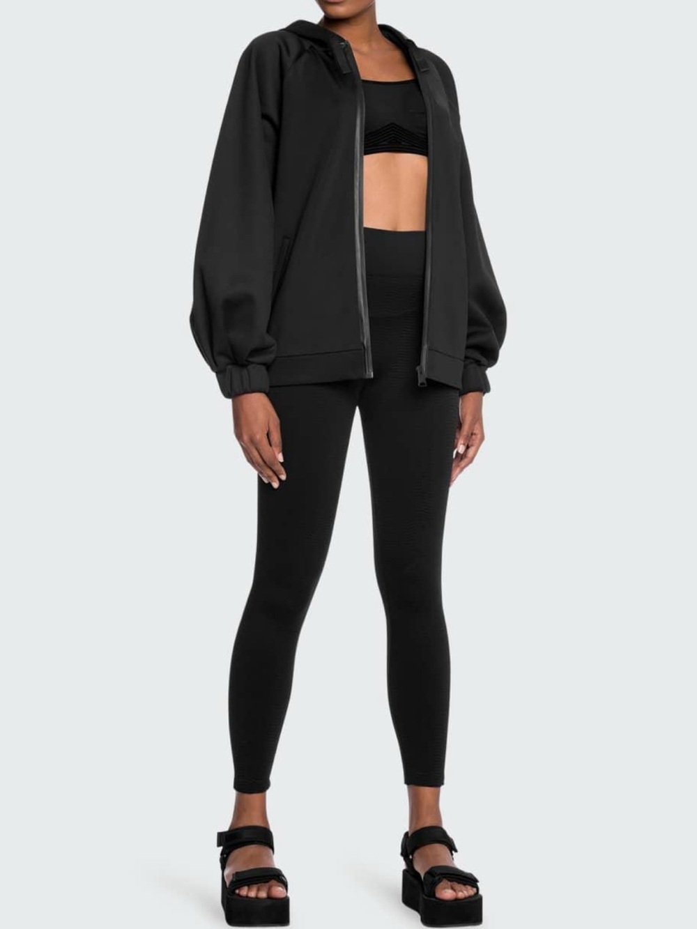 Kenneth Cole Black High-Rise Seamless Leggings